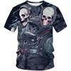 Men's Skull Graphic Tshirt 3D Print Skeleton Shirt for Men Funny Skull Tees Top