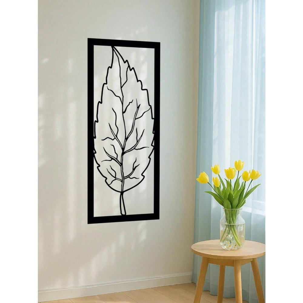 1pc Vintage Iron Leaf Wall Art, Handmade Metal Sculpture, Rustic Home Decor for Living Room, Bedroom, Bathroom, Modern Rustproof Ornament