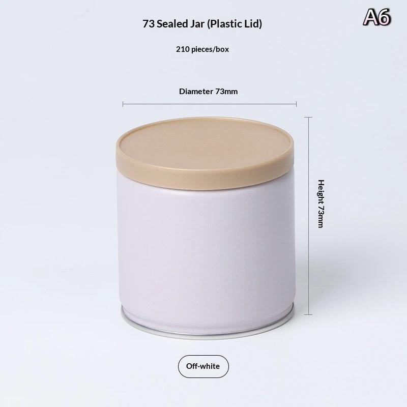 1Pcs Portable Mini Empty Pot Tea Box Tea Canister Iron Sealing Jar Candy Cans Spice Storage Organizer Kitchen Gadget A6