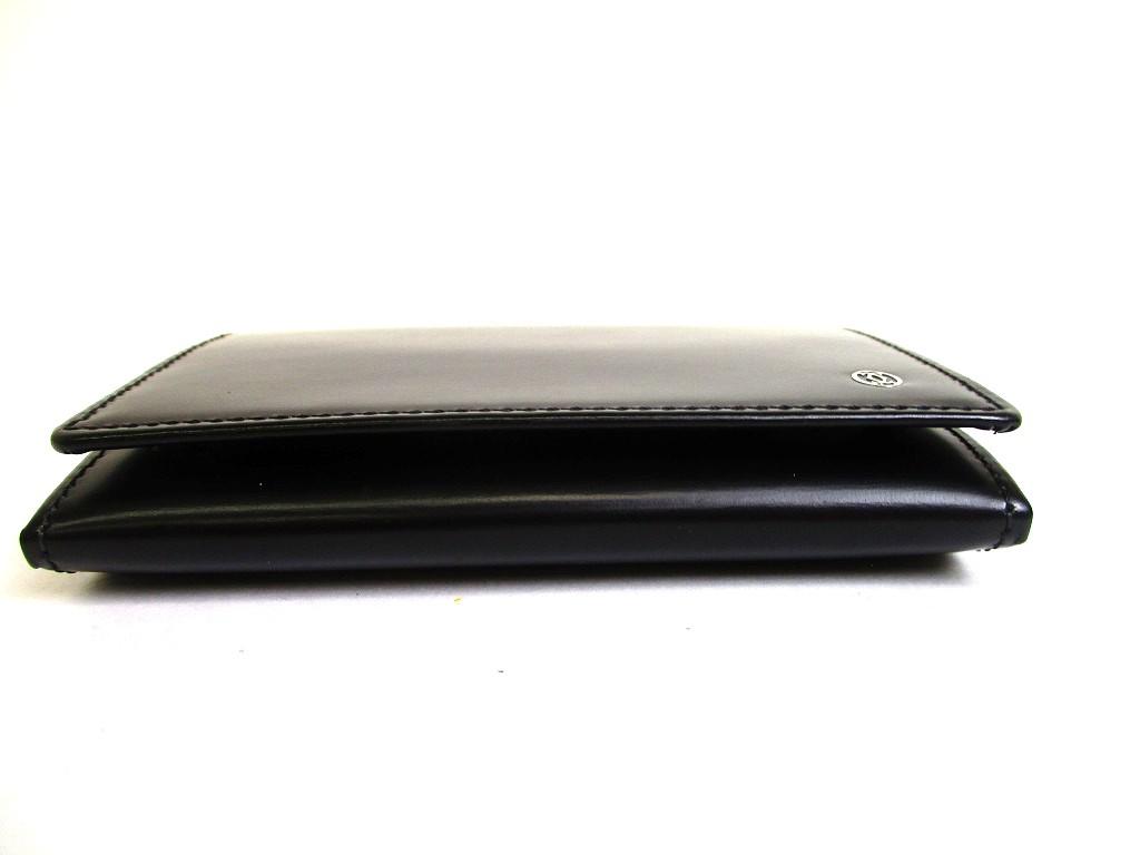 Authentic Cartier Pasha De Cartier Black Leather Siver H/W Card Holder #b100  Seller Refurbished