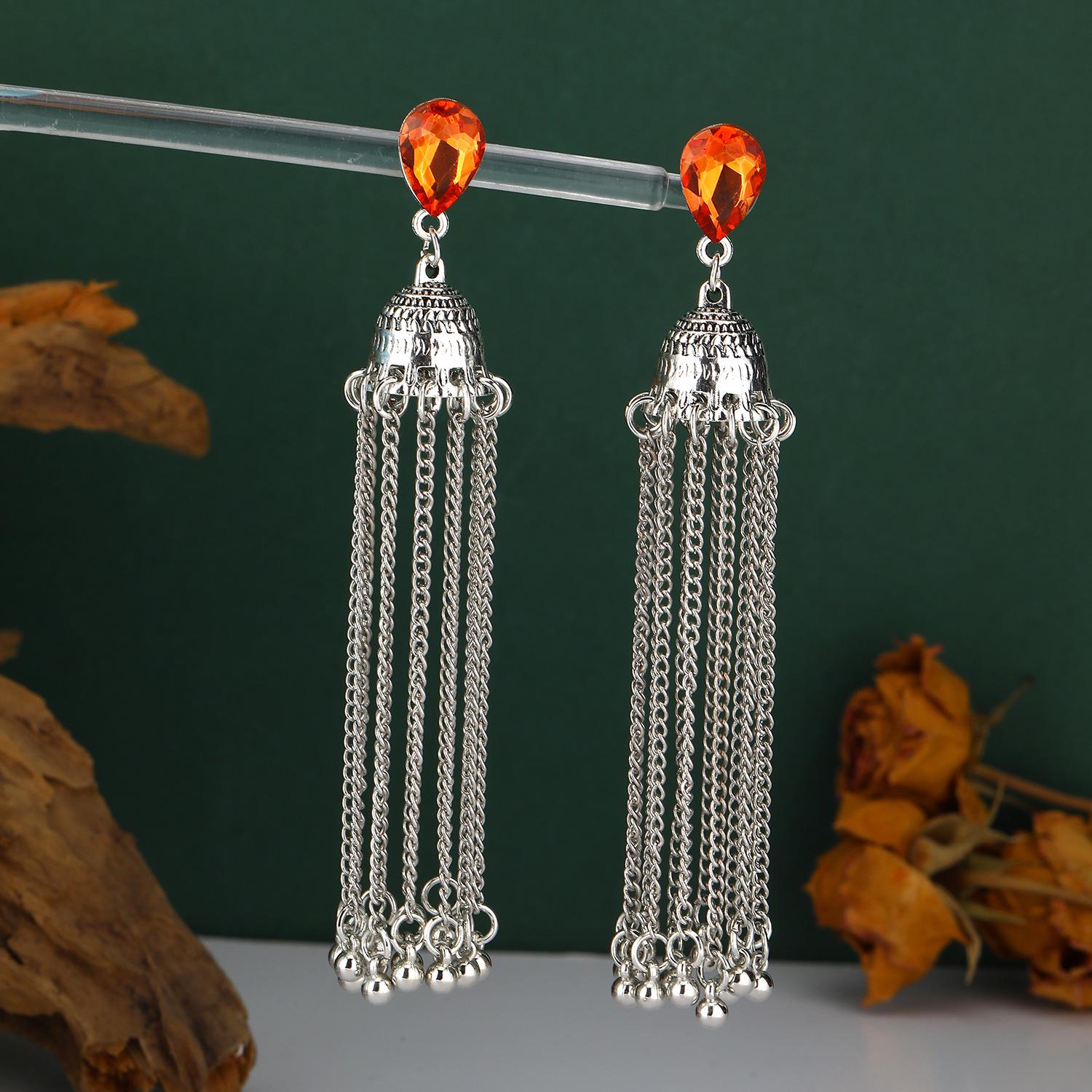 Bohemian Long Tassel Earrings: Indian Ethnic Style with European and American Influence