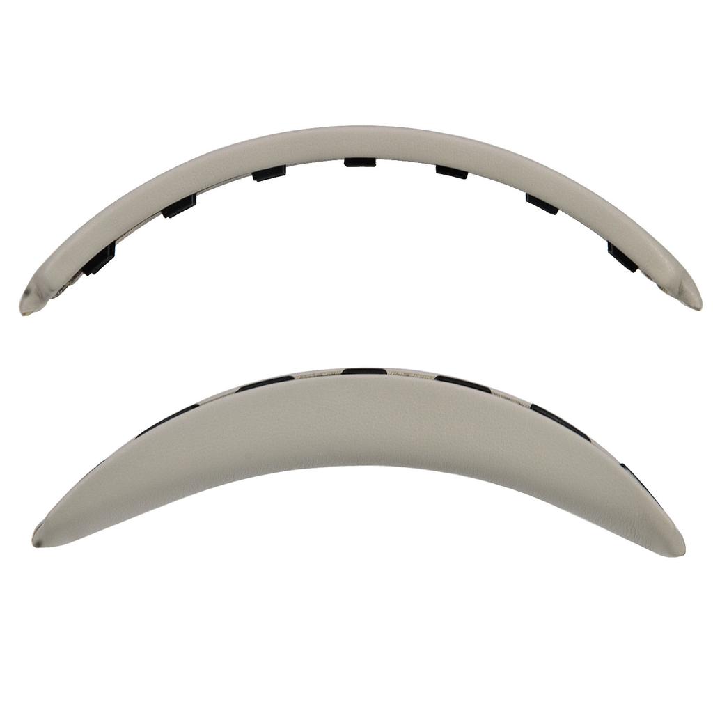 High Quality Memory Foam & Protein Leather Breathable Headband Cover Replacement for QC35/QC45 Headband-Black/White