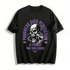 Fortschritt über Perfektion Totenkopf Schlange Grafik Motivations-T-Shirt Reines Baumwoll-T-Shirt