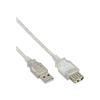 USB Cable Extension - Inline - USB 2.0 - 50 Cm - Beige - USB (m) Vers Usb (f)