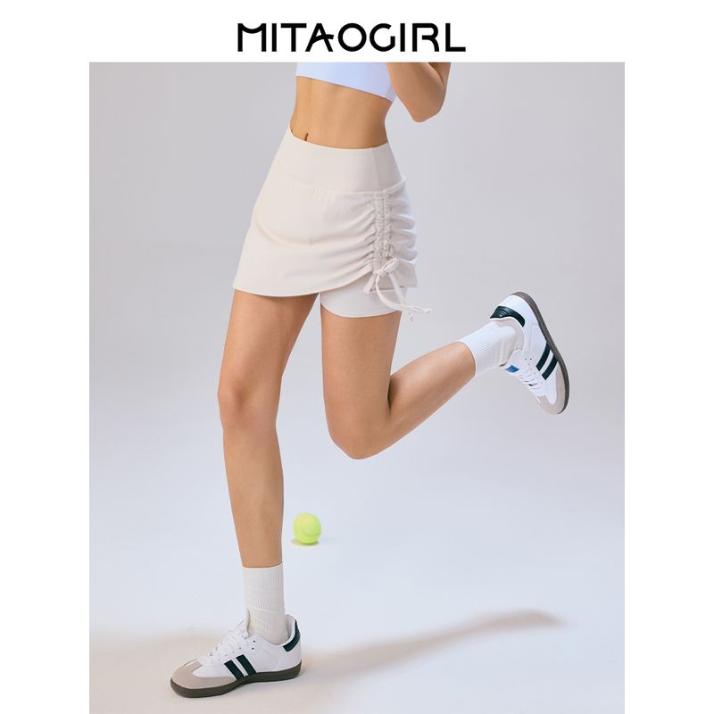 Mitaogirl Kendall Sports Skirt Women's Running Yoga Workout Clothes Badminton Tennis Skirt High Waist Skirt