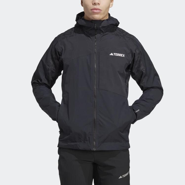 adidas Terrex Xperior Hybrid Rain Jacket Men Outerwear Black HN2912