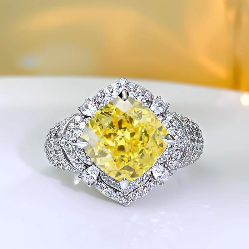 

SACE GEMS классическое кольцо из медного сплава с цирконом женские ювелирные изделия свадебный подарок для вечеринки Open жёлтый