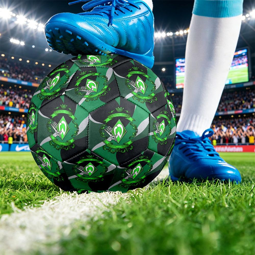 Werder Bremen FootballPrinted Size 5 Soccer Btball, Anti Slip Adult Match Football Souvenir for Football Fans