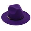 Popular European and American Classic Retro Woolen Top Hat Men's and Women's Fashion Flat-brimmed Church Top Hat Jazz Hat