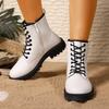 Winter Round Toe Thick Soled Non Slip Comfortable Casual Women's Boots Fashionable New Style Elegant Sexy Midsole Cycling Boots