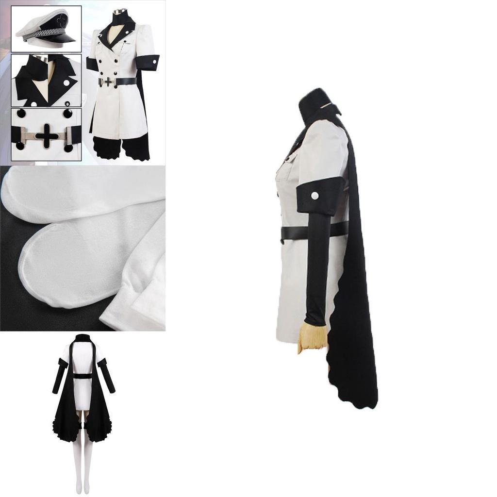 Akame Ga Kiru! Esdese Cosplay Costume Set Black And White Anime Outfit For Women S M L Xl Xxl Sizes