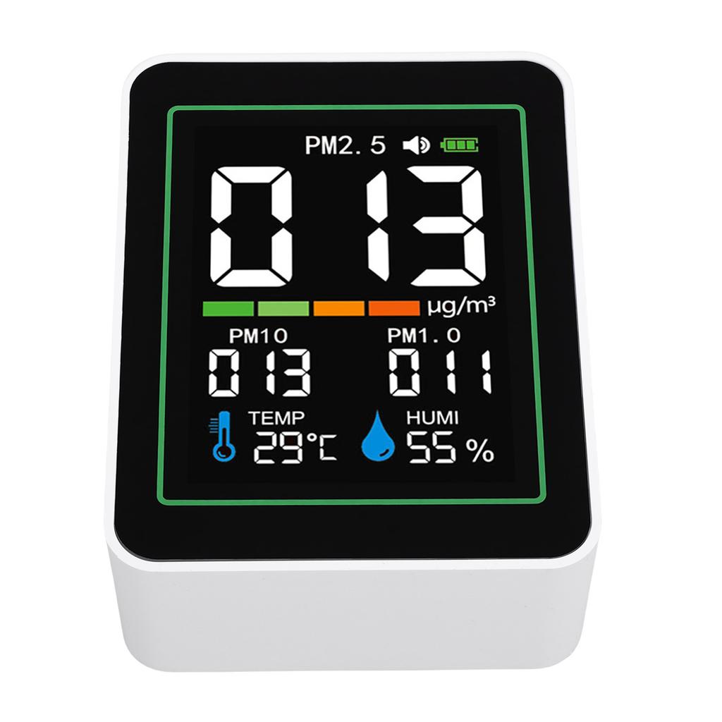   Quality Meter Indoor 5 in 1 PM2.5 PM10 PM1.0 Temp Humidity Detect Tester Portable Smart Infrared Dust Sensor