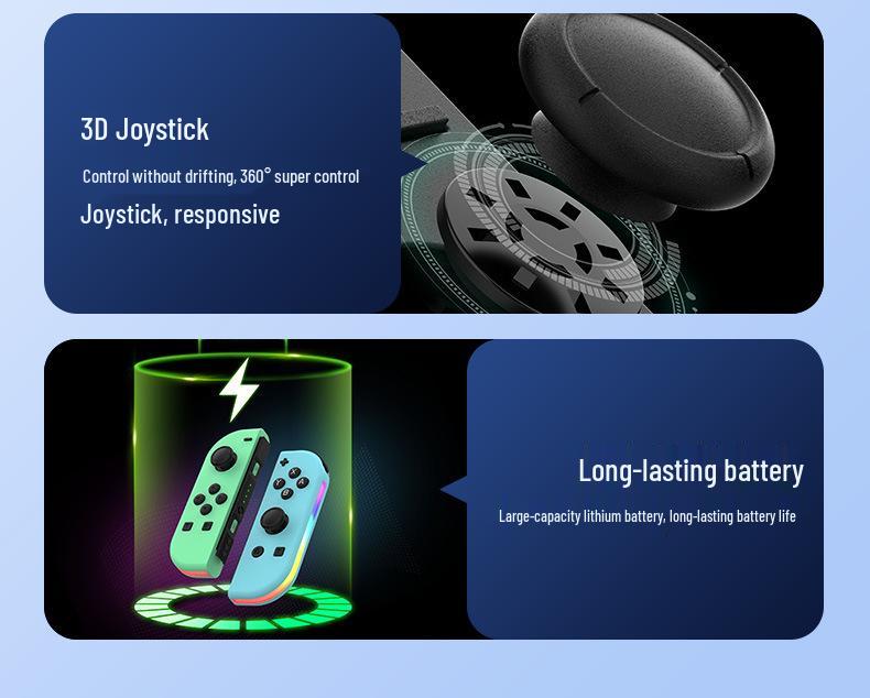 Colorful RGB Switch Joy-Con Controller with Vibration & Six-Axis Gyroscope