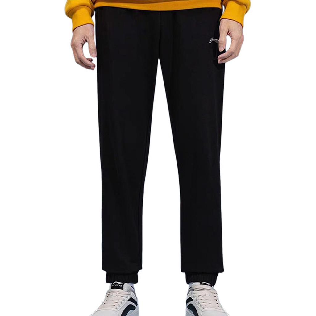 Li Ning Badminton Collection Casual Pants Men's New Standard Black AKLUE51-1