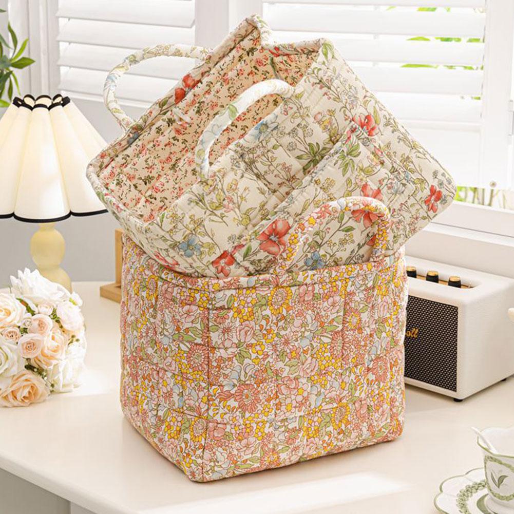 Boho Stoff Aufbewahrungskorb Große Kapazität Schrank Organizer Behälter mit Griff für Kleidung und Kleinkram