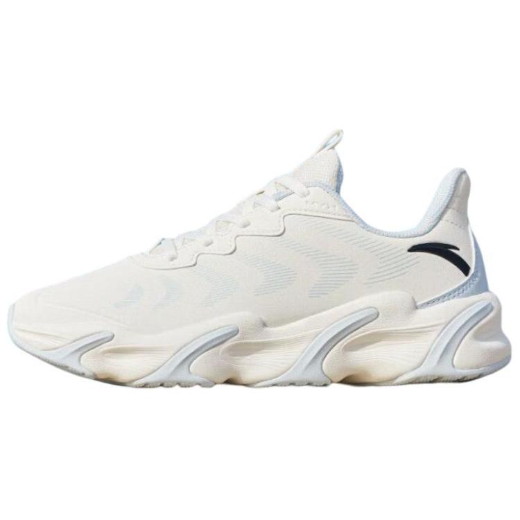 Anta Not Stop Lightweight Soft Sole Shock Absorbing Wear Resistant Low Top Running Shoes Women Running Shoes White Blue 122245523-12