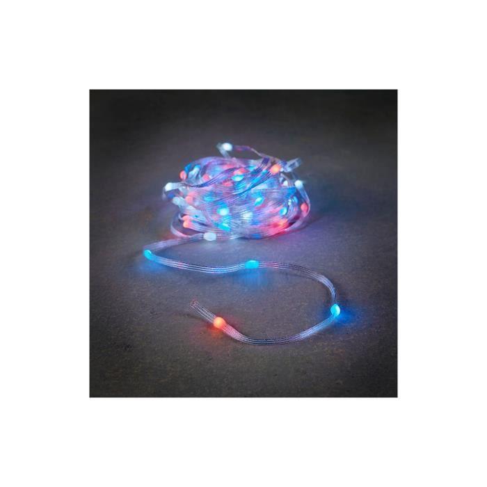 Guirlande Led Multicolore - GENERIQUE - 10m - 100 Led - Télécommande Et Minuterie
