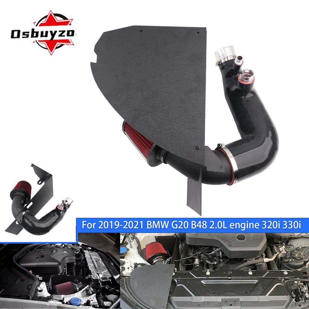 Black Cold Air Intake Kit For 2019-2022 BMW 320I 330I G20 G21 2.0L L4 B48 Engine Turbo inlet pipe