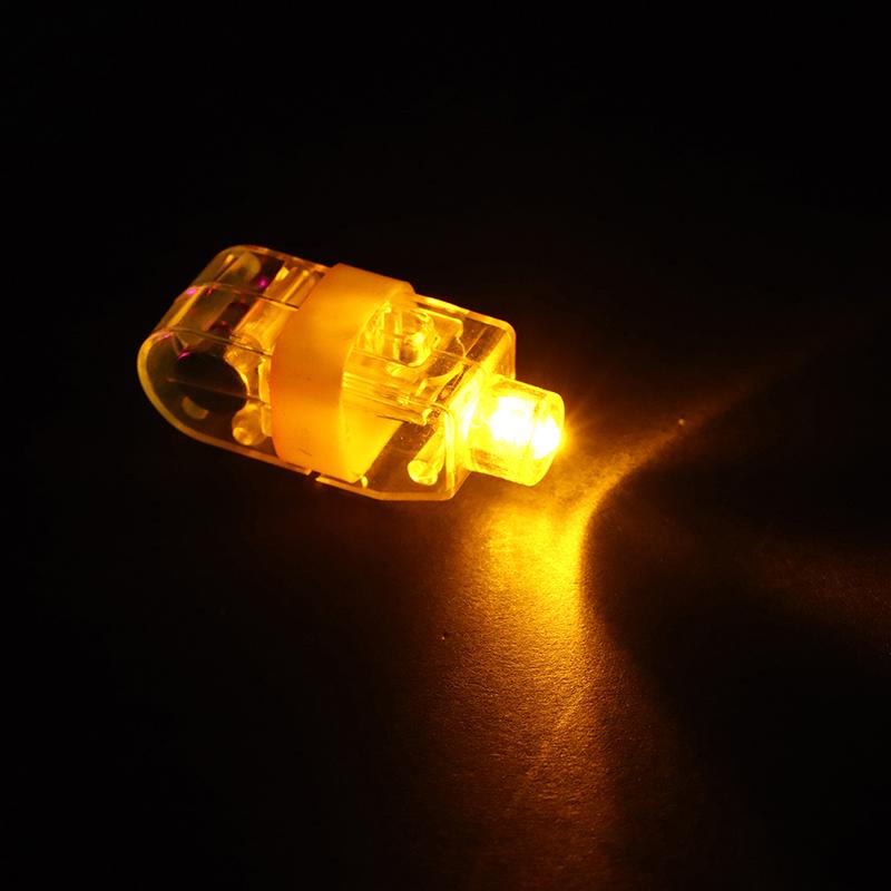10Pcs Color Luminous Led Finger Lights Glow In The Dark Finger Flashlights Toys For Kids Birthday Rave Party Supplies