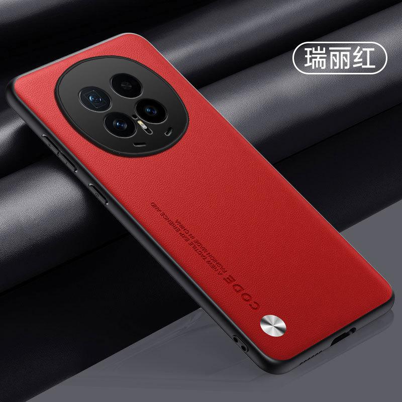 Applicable to Huawei Honor Magic8Pro plain leather mobile phone case Honor X60Pro anti-drop Honor X9C protective case