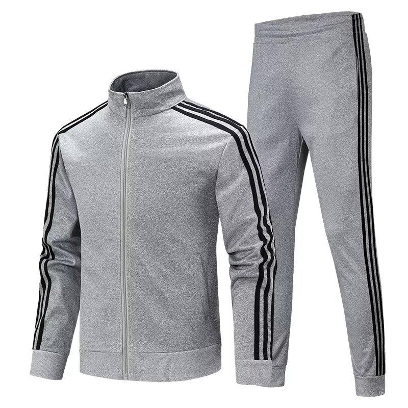 Couple's Casual Sportswear Set: Men's Sweatpants & Jacket with Women's Trendy Leggings