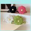 Stylish Floral Shoulder Bag For Women Cute Round Crossbody Bag With Zipper Closure