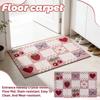 Entrance Hallway Crystal Velvet Floor Mat, Stain-resistant, Easy To Clean, And Wear-resistant.