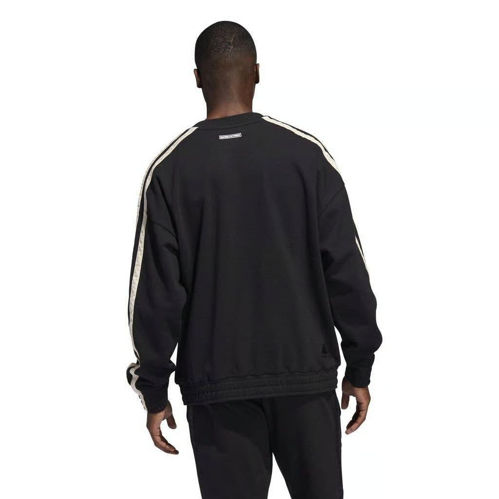 adidas Sweatshirts Men's Black Crew Neck Moderate Regular GH4779