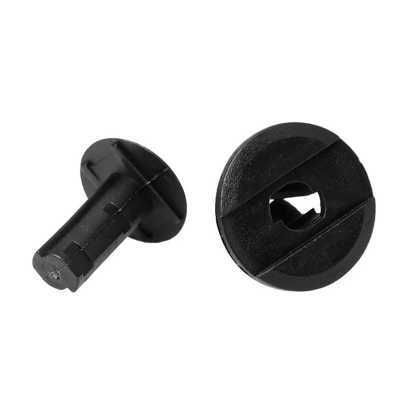 8mm Car Retainer Clips Plastic Fasteners Kit Auto Trim Panel Clip Black Car Bumper Rivet Set Replacement Push Pin 50PCS