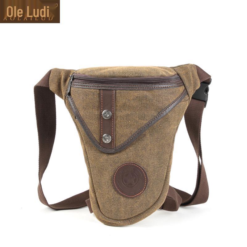 Retro Canvas Crossbody Crescent Bag - Large Capacity Men's Chest Bag