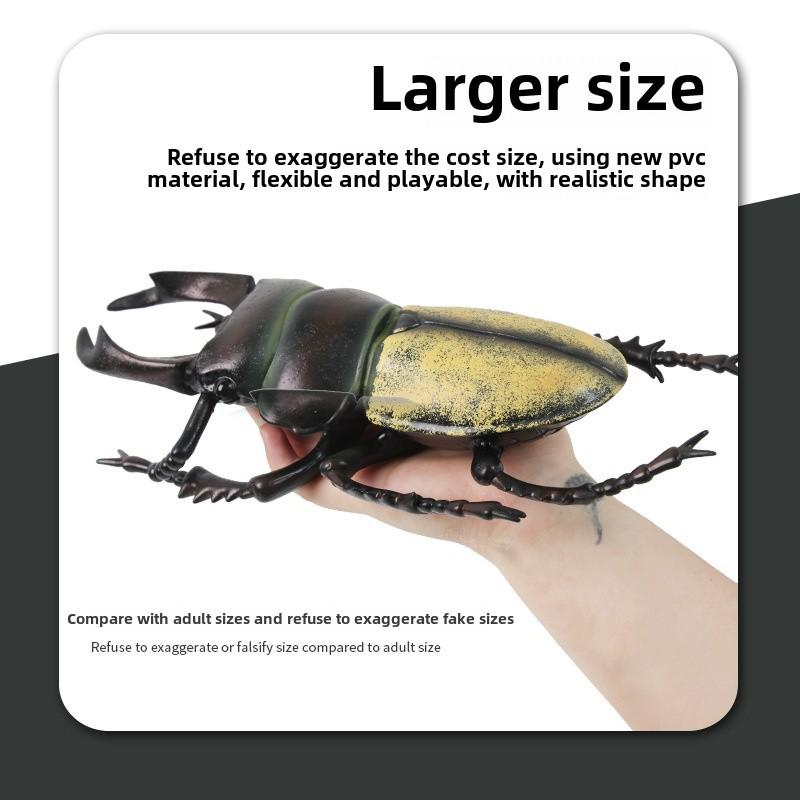 "Oversized Beetle Model Ornaments: Children's Animal Simulation Toys"