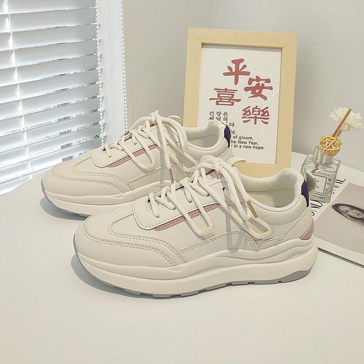 

Высококачественные маленькие белые туфли, кожаные женские туфли, низкие, осень 2024, новые повседневные универсальные спортивные туфли для пап 40