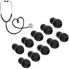 10pcs Stethoscope Ear Tips Universal Replacement 2.5mm Silicone Stethoscope Earplugs for 5mm Ear Hooks