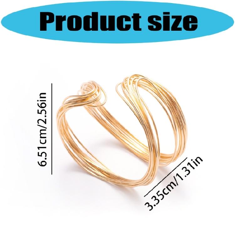 Stylish Unisex Open End Bracelet Presenting Angular Design Charm Sturdy And Comfortable Wristband Jewelry