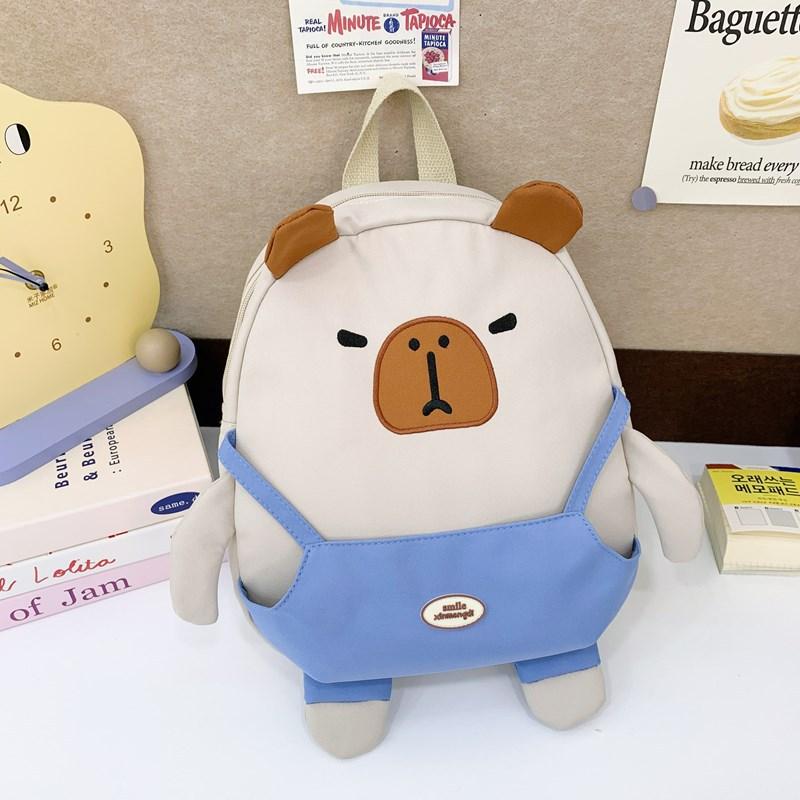 Kindergarten Primary School Students Schoolbag Cute Cute Kapibara Boys And Girls Backpack Children S Backpack