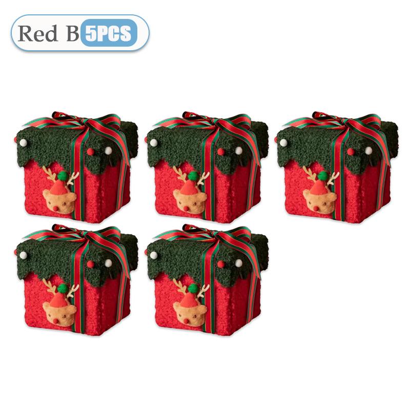 Cute Christmas Gift Box Christmas Eve Apple Packaging Box Creative Plush Fabric Decoration Gift Girlfriend Exquisite Apple Box