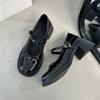 Pantofi Femei Loafers Retro Maro Pantofi Mary Jane Femei Piele PU Tocuri Groase Pantofi Lolita Pantofi Uniformă Femeie Pantofi cu Cataramă la Gleznă