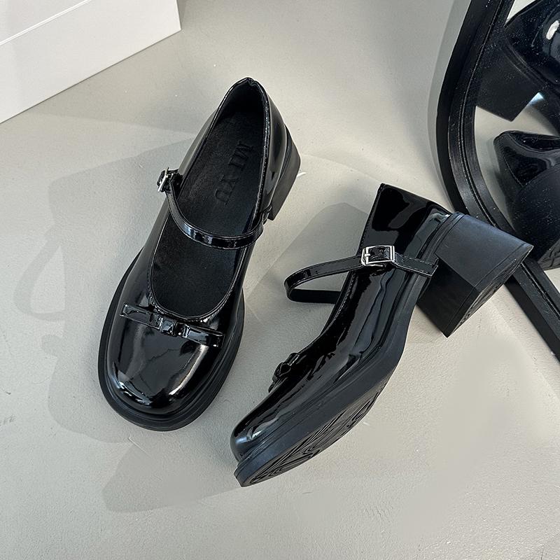 Pantofi Femei Loafers Retro Maro Pantofi Mary Jane Femei Piele PU Tocuri Groase Pantofi Lolita Pantofi Uniformă Femeie Pantofi cu Cataramă la Gleznă