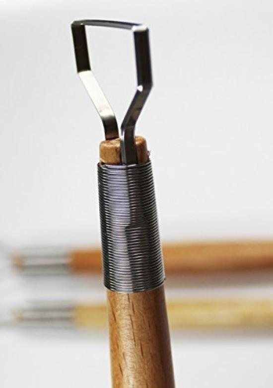 Ceramic Pottery Tools Flat Wire Fixed Supplies, Set, 7-Piece Set, Clay, Wire, C14, Spatula, Tip,