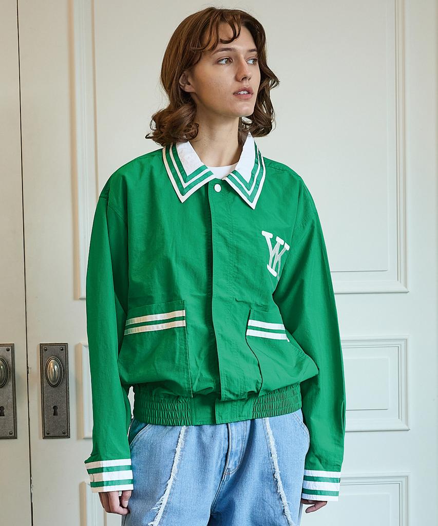 Waikei Marine Collar Shirt Jacket Green