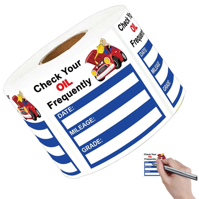 

150 Sheets Oil Change Window Stickers Car Decals Remind Oil Change Writable Sticker Easy-Peel Window Decoration Sticker United States
