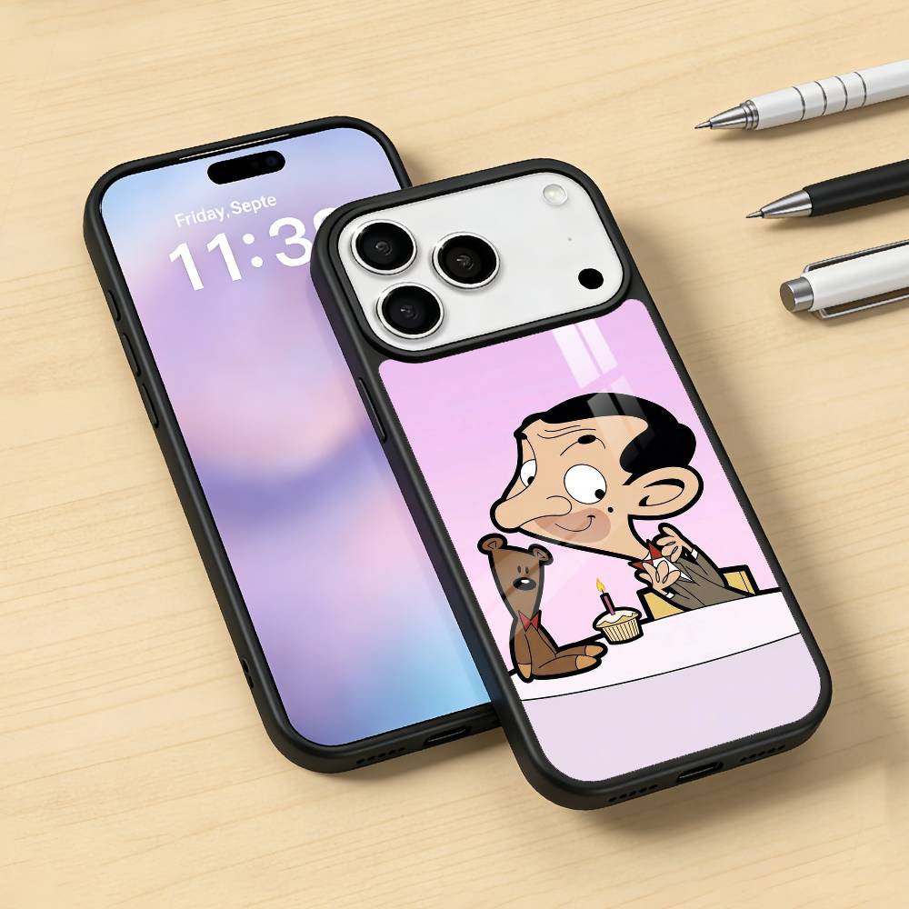 C-Classic M-Mr B-Bean Phone Case Magnetic For iPhone17 16 15 14 13 12 Pro Max For Magsafe Wireless Charging Cover