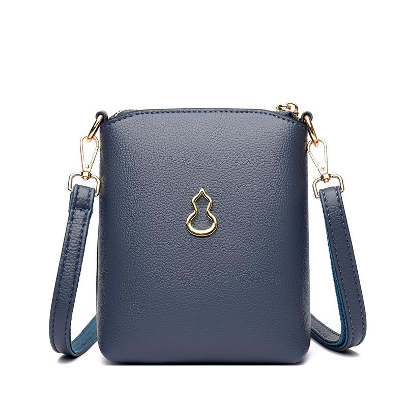 Lightweight Mobile Phone Bag, Double-shoulder Strap Crossbody Bag, Simple Single-shoulder Bag, Solid-colored Small Bag