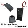 10pcs/lot 9V Battery Holder Box With Wire Lead ON/OFF Switch Cover Case 2pin wire for PP3 Box For DIY Power Supply Dock Holder