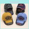 Cotton Washable Baseball Cap With Embroidered Letter Design For Outdoor Men Women