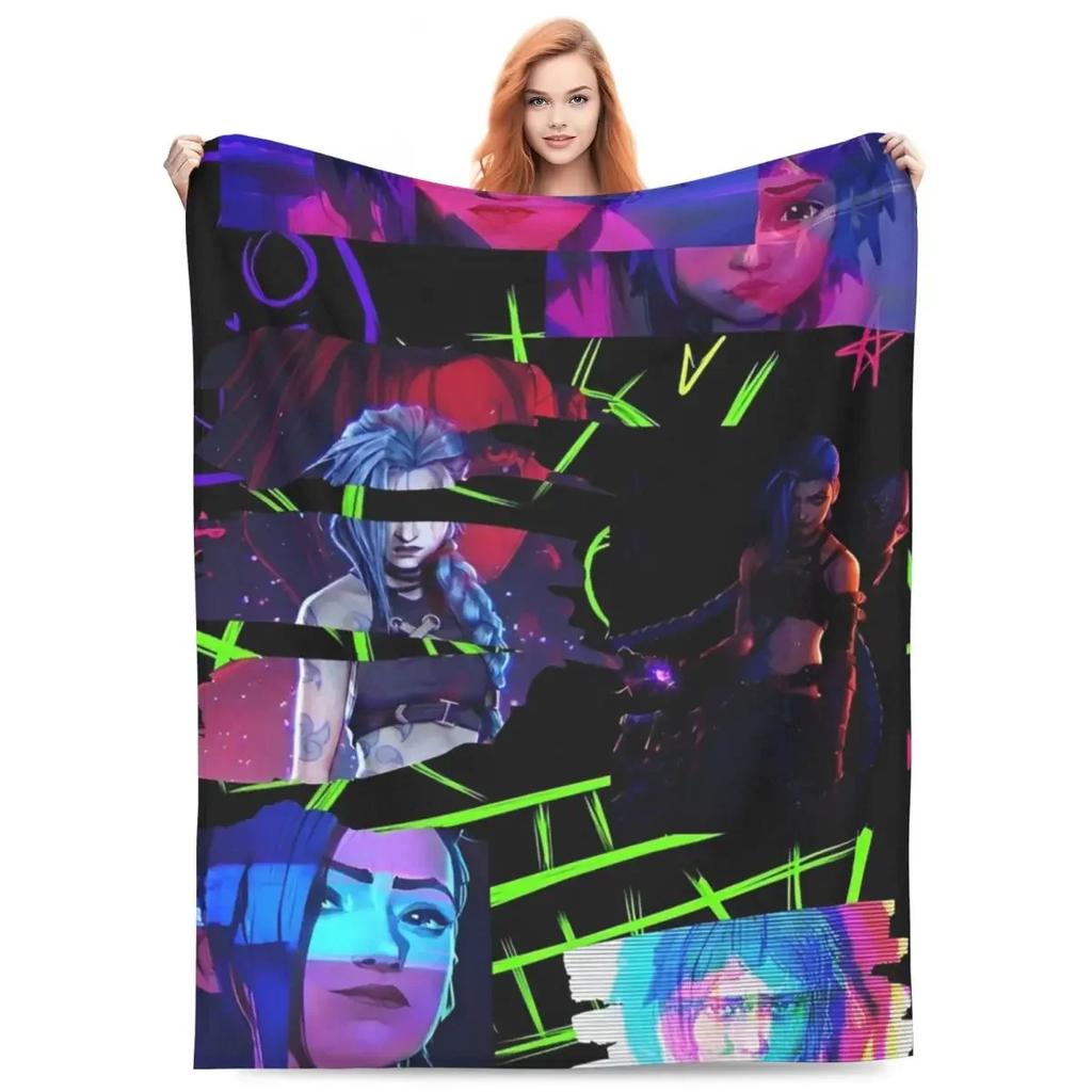 Arcane Viktor Spiel Flanelldecke Weich Warm Bettwäsche Überwürfe für Heimdeko Camping Druck Tagesdecke Sofa Bettüberwurf