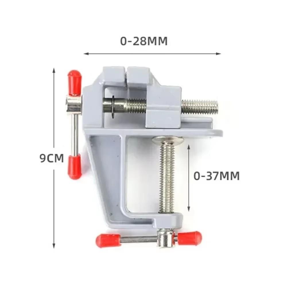 35MM Aluminium Alloy Table Bench Clamp Table Screw Vise for DIY Craft Mold Fixed Repair Toolmini Vise Multifunctional Bench Vise