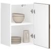 Lower Wall Kitchen Cabinet, Kalmar, Brown Oak