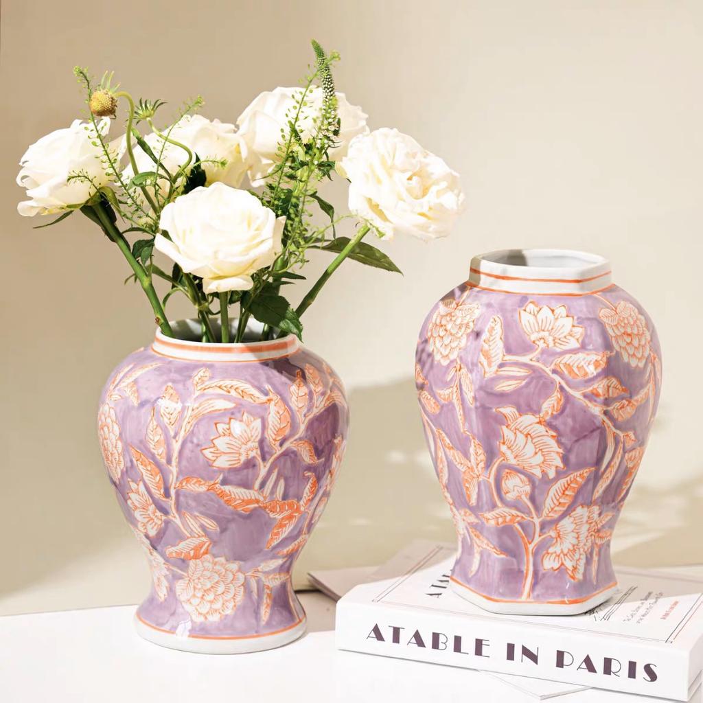Modrobílá porcelánová váza Čínský styl Retro porcelánový květináč Květináč Hydroponie Terárium Domácí dekorační doplňky