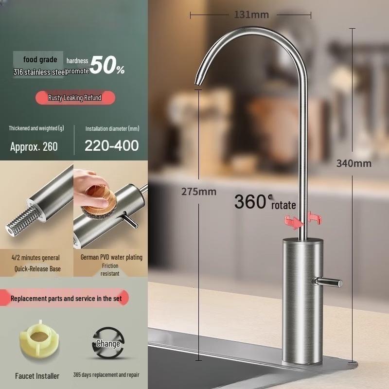 Stainless Steel Water Purifier Faucet